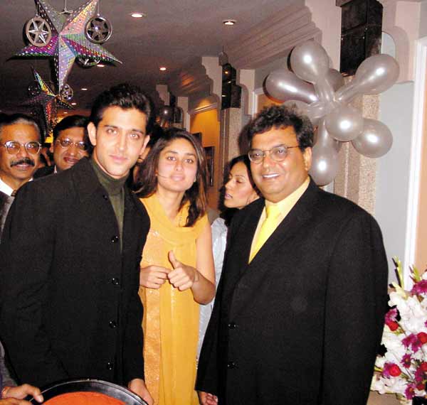 Hrithik Roshan,Kareena Kapoor and Subhash Ghai