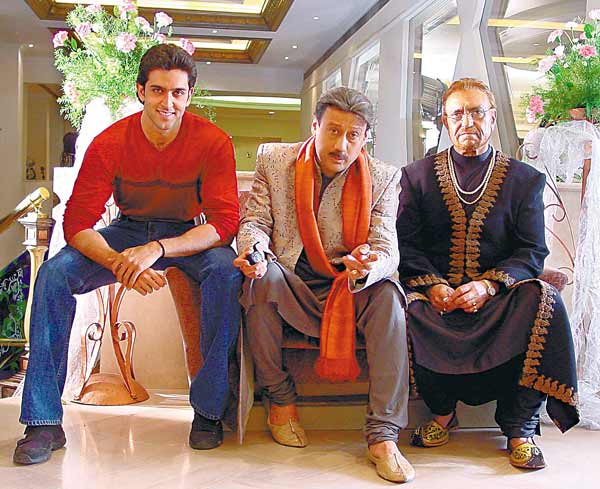 Hrithik Roshan , Jaki Sroff and Amrish Puri